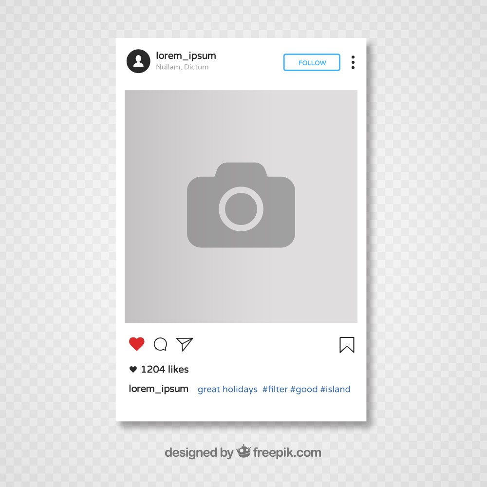 Instagram template design