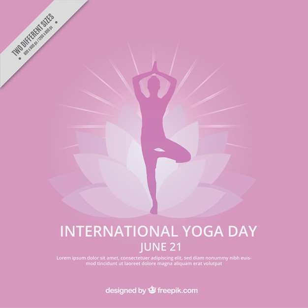 International yoga day background 