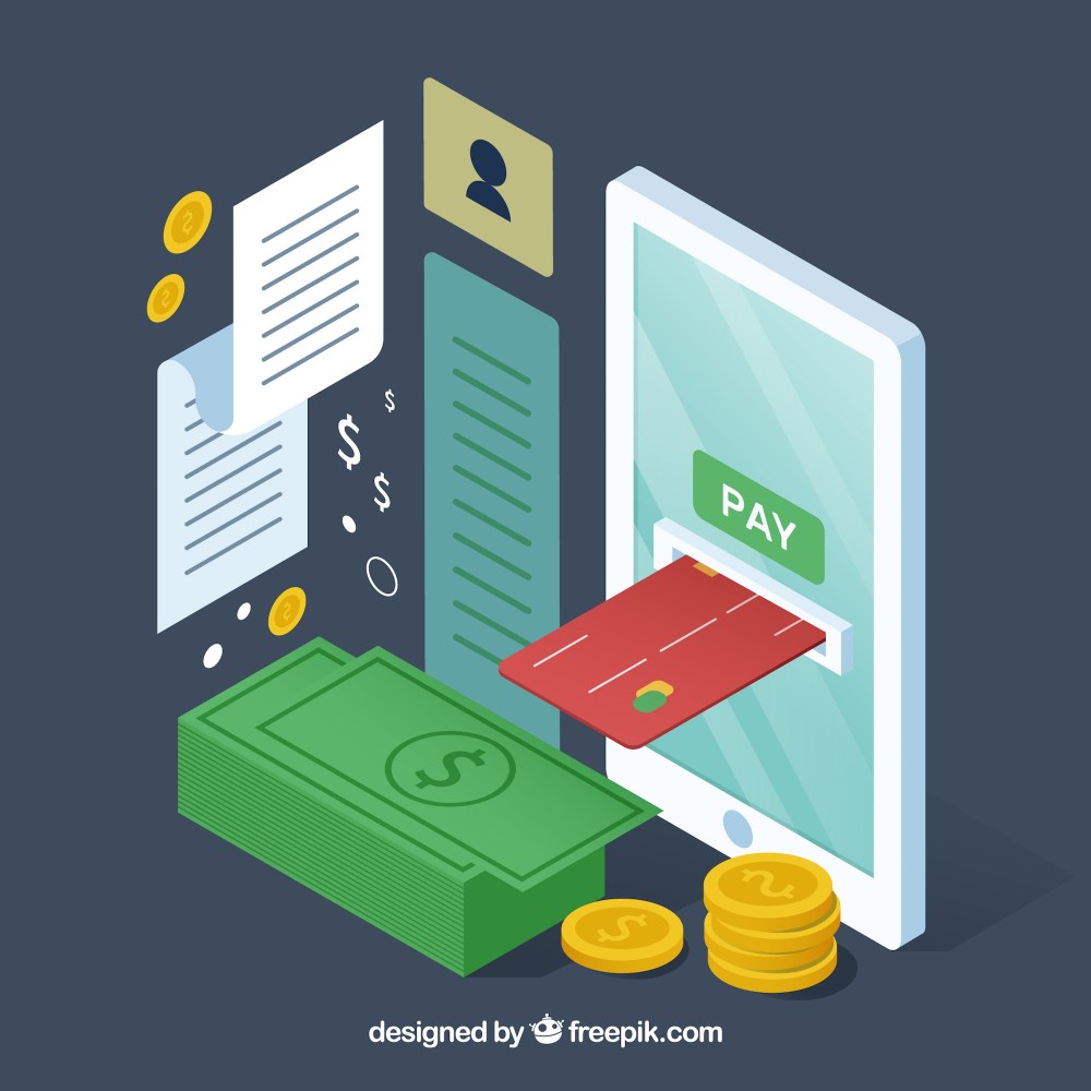 Isometric elements about online payment