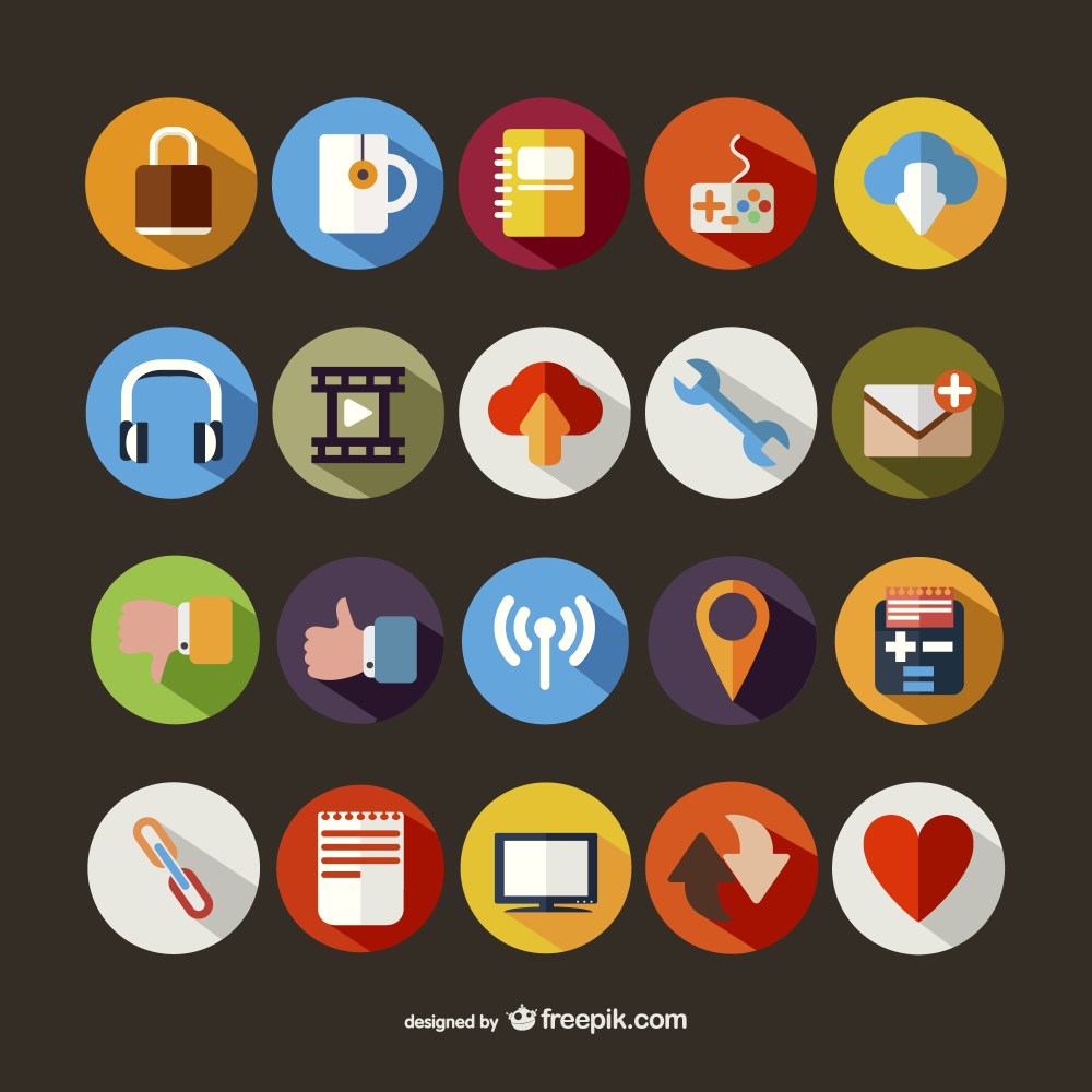 Large round icons pack