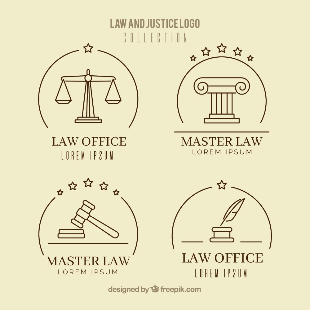 Law logotype  set