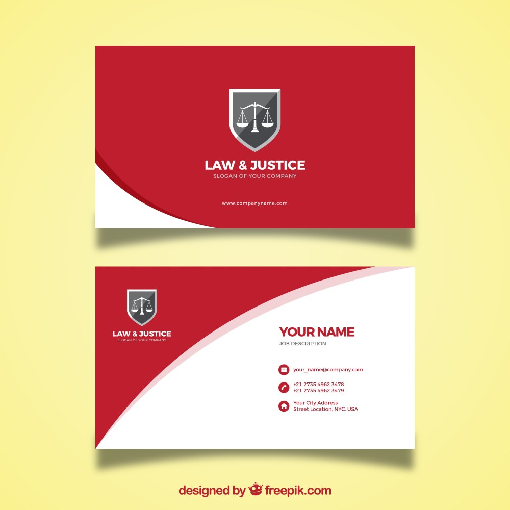 Lawyer card template