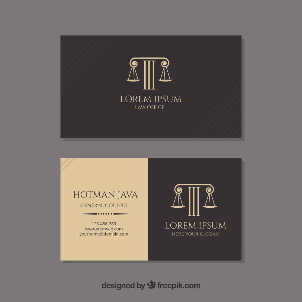 Lawyer card template