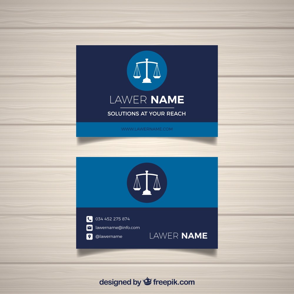 Lawyer card template