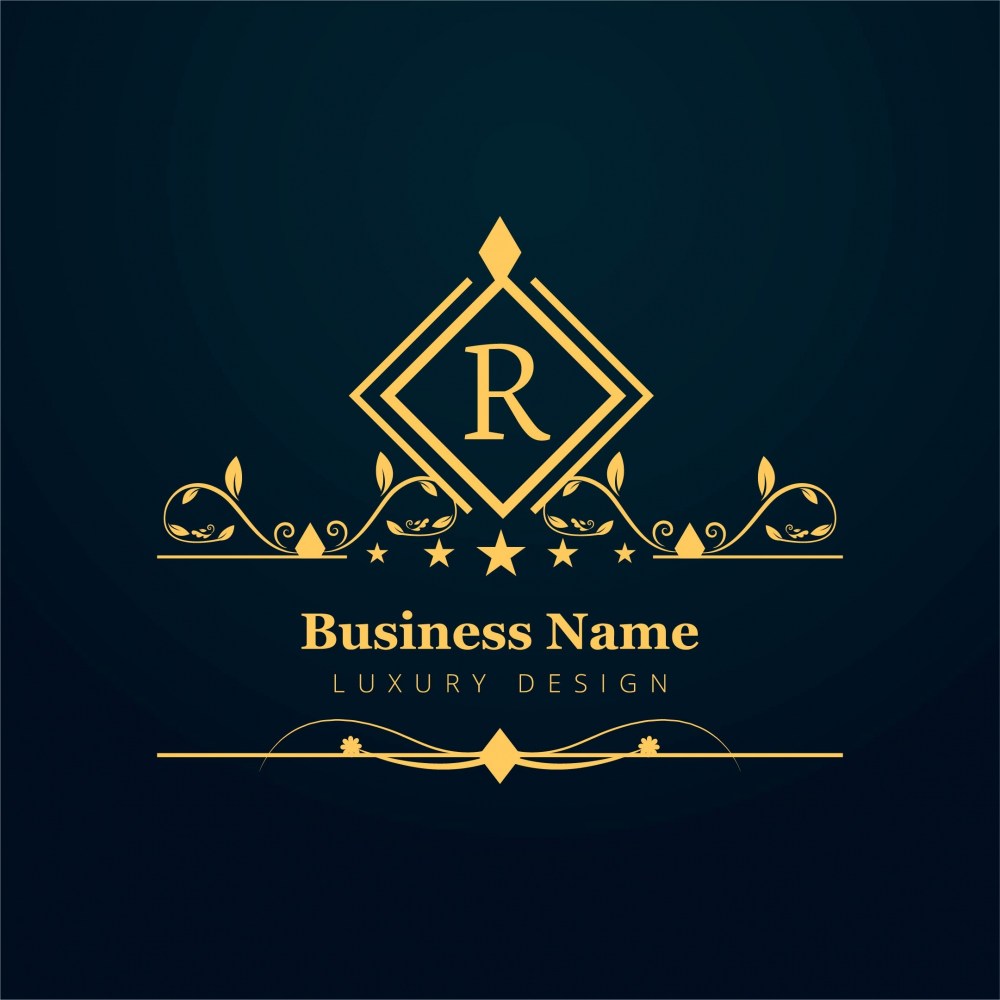 Luxury business logo with ornaments