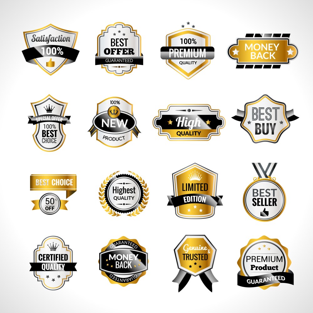 Luxury Labels Gold And Black