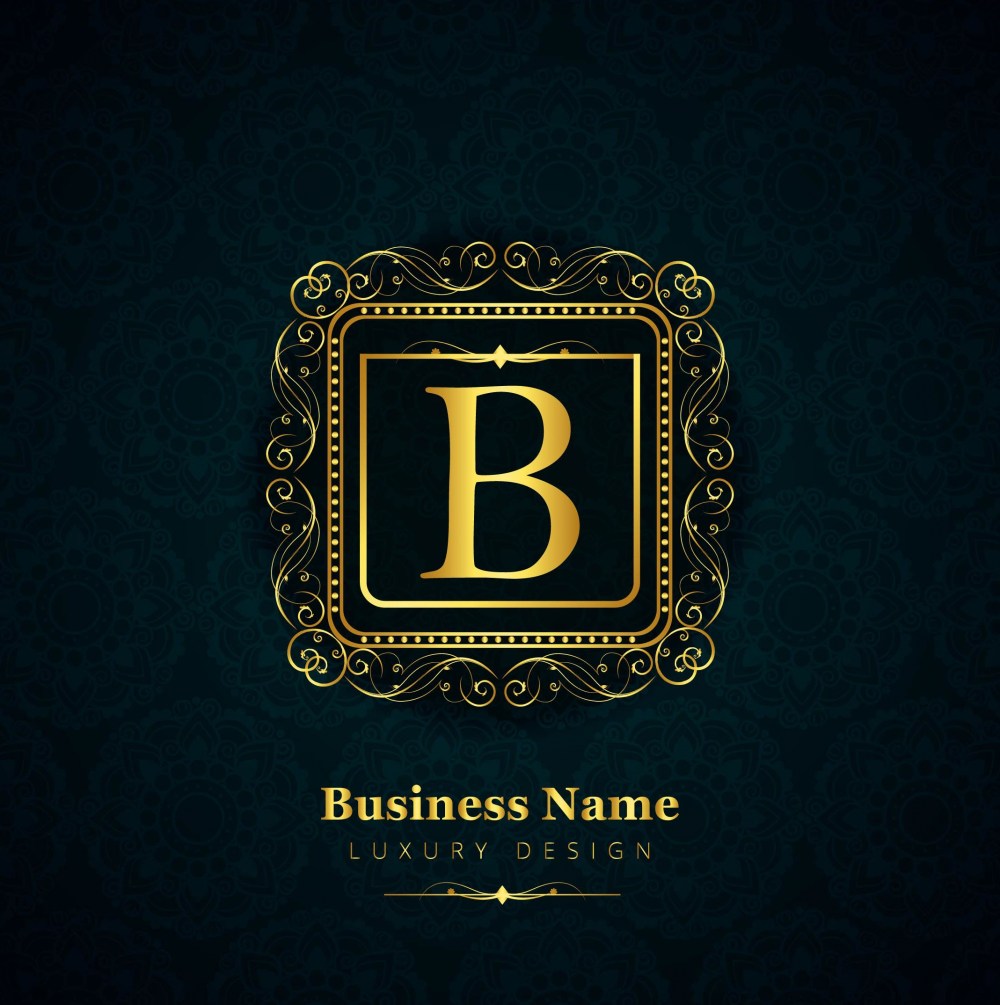 Luxury letter b logo