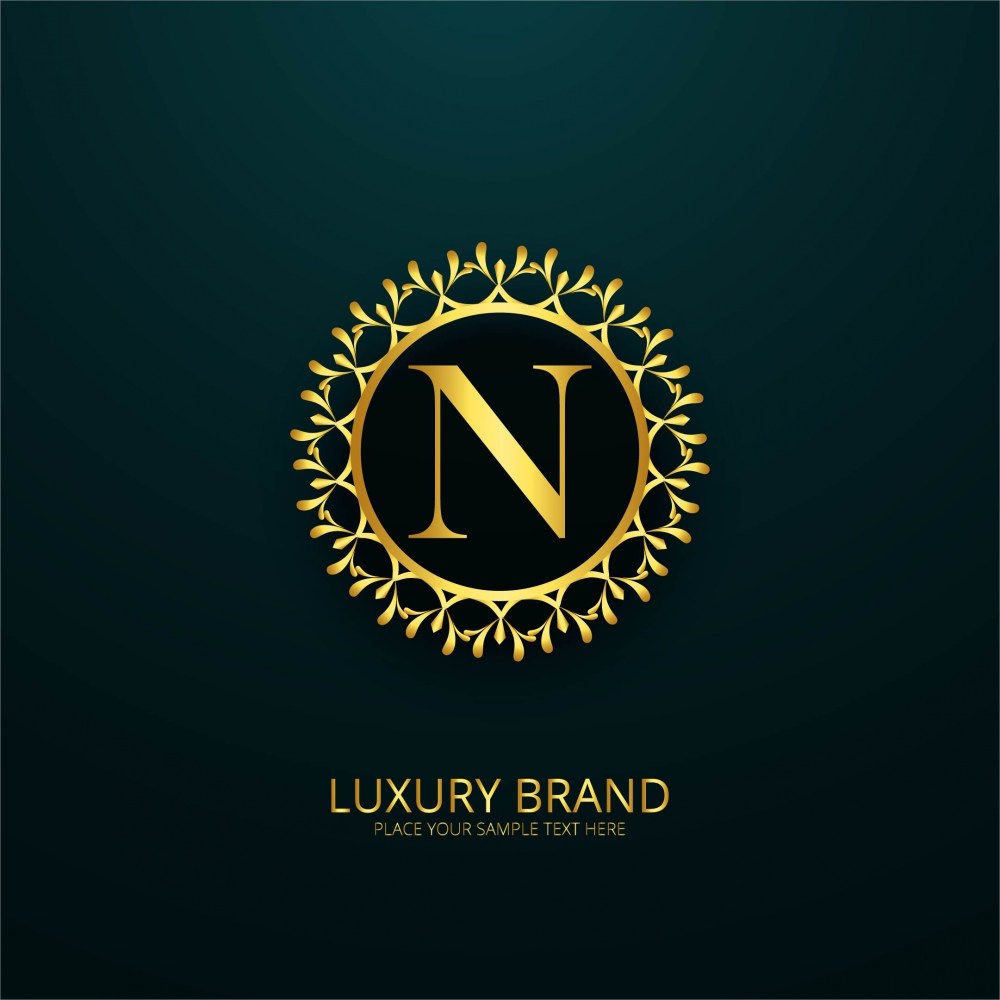 Luxury letter n logo