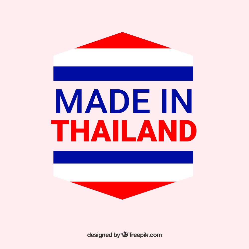 Made in thailand label