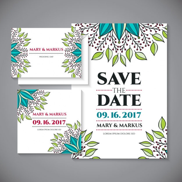 Mandala wedding invitation