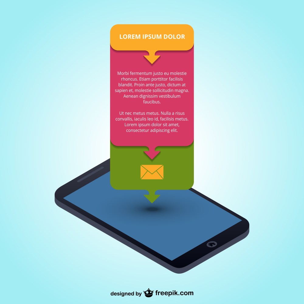 Mobile app infographic 