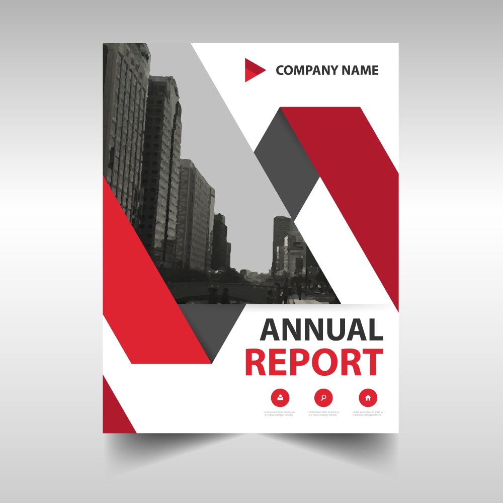 Modern annual report cover