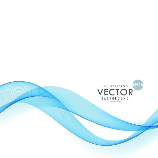 Modern blue background with wavy shapes