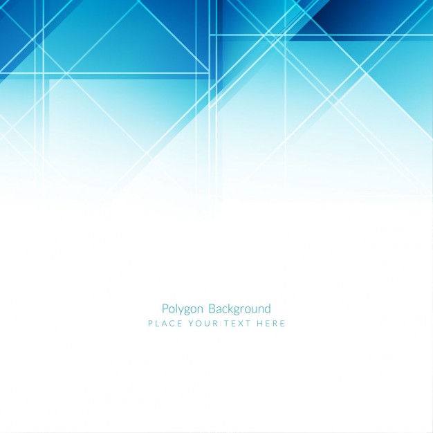 Modern blue polygons background design