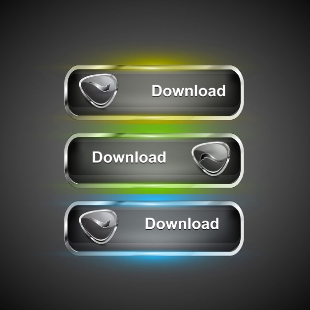 Modern download icons