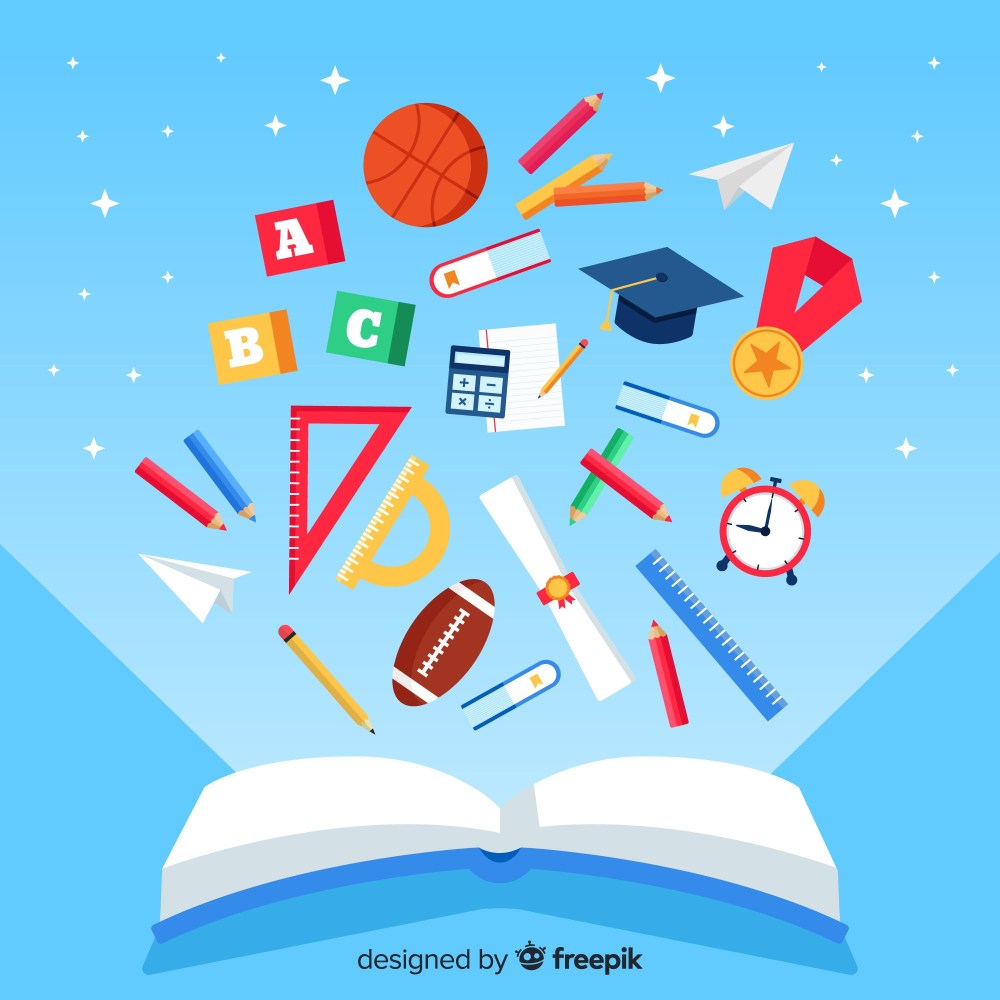 Modern education concept with flat design