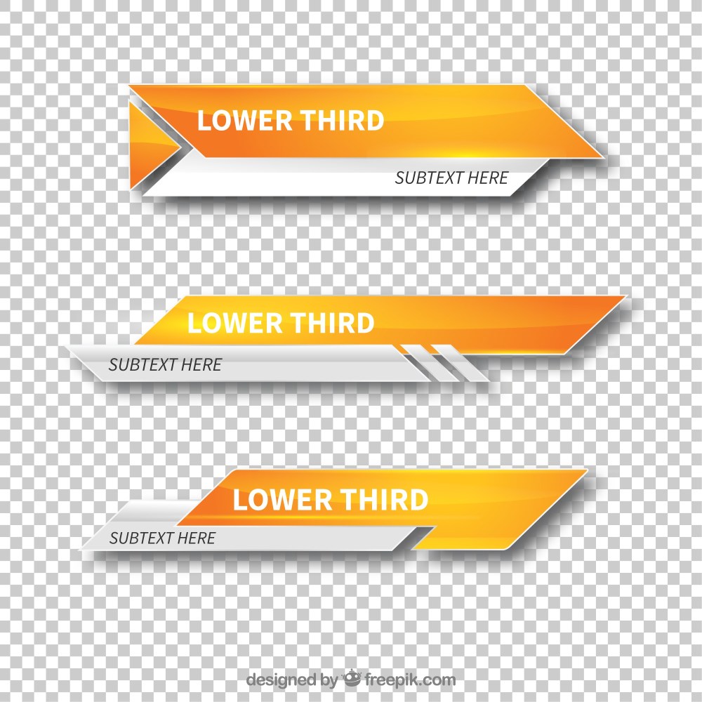 Modern lower third templates