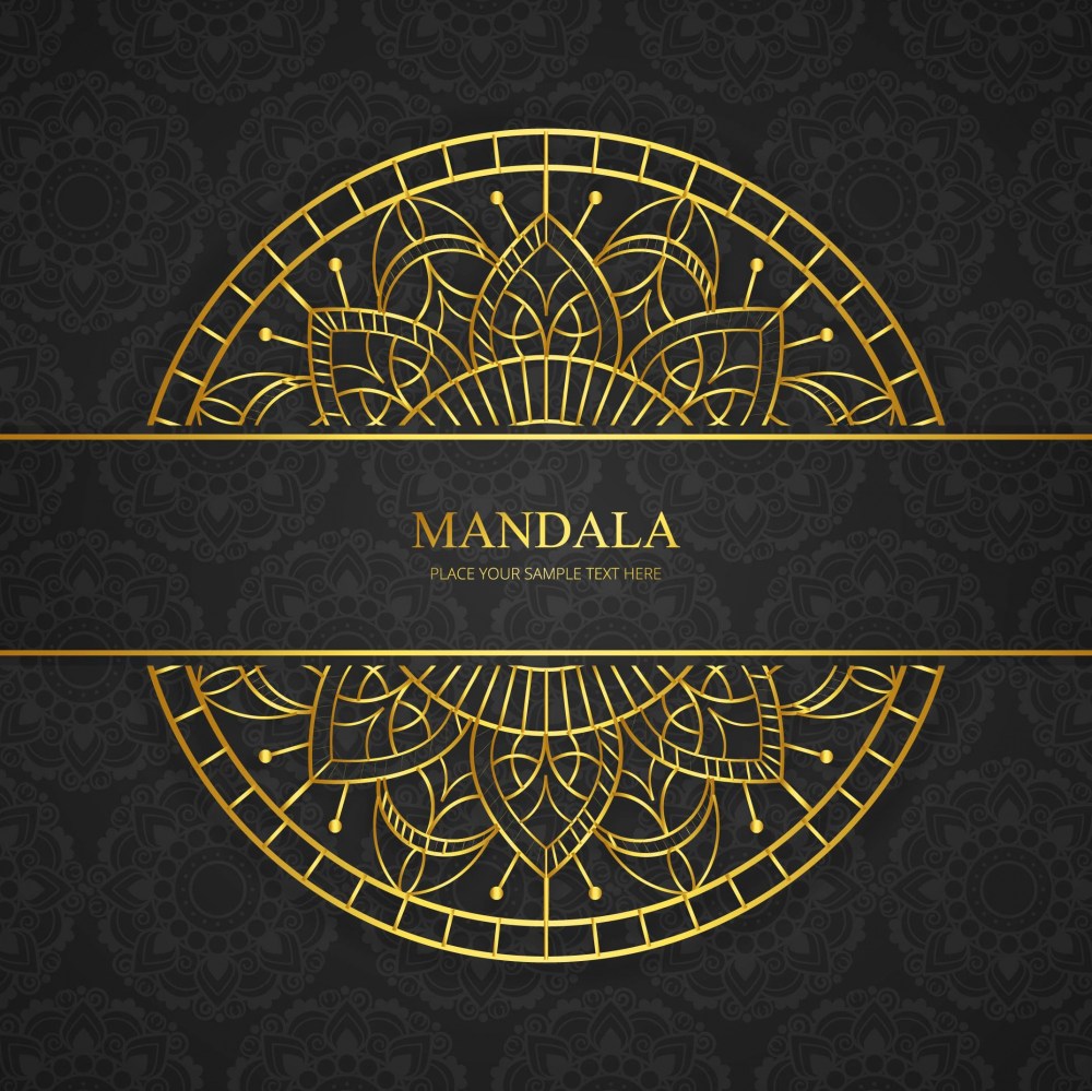 Modern luxury mandala background