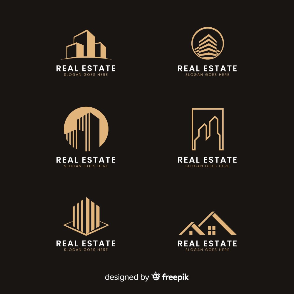Modern real estate logo collectio