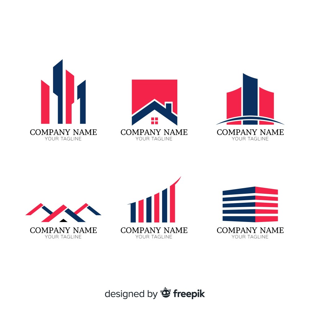 Modern real estate logo collectio