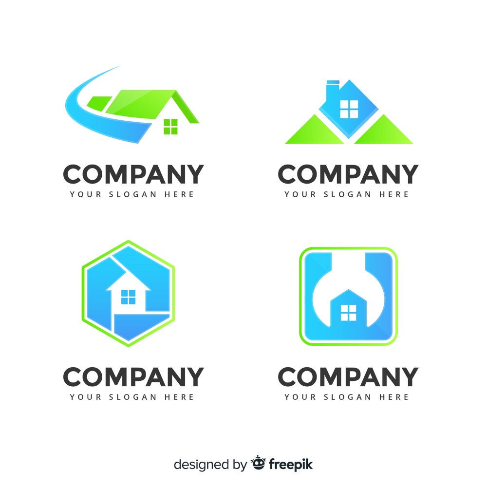 Modern real estate logo collectio