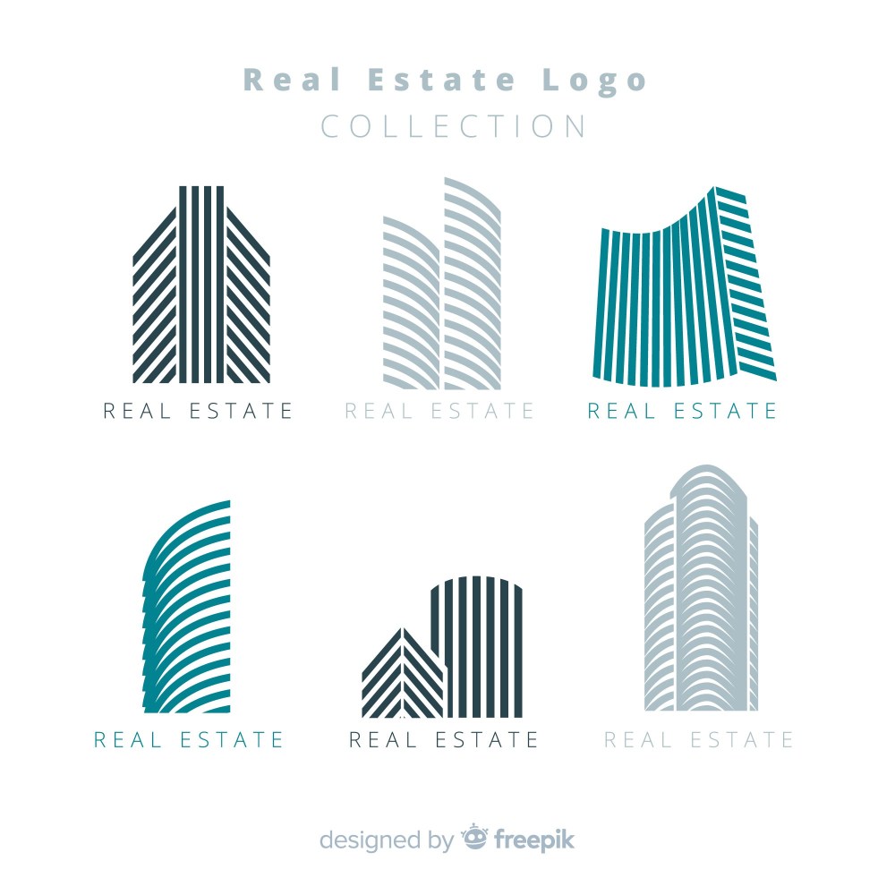Modern real estate logo collectio