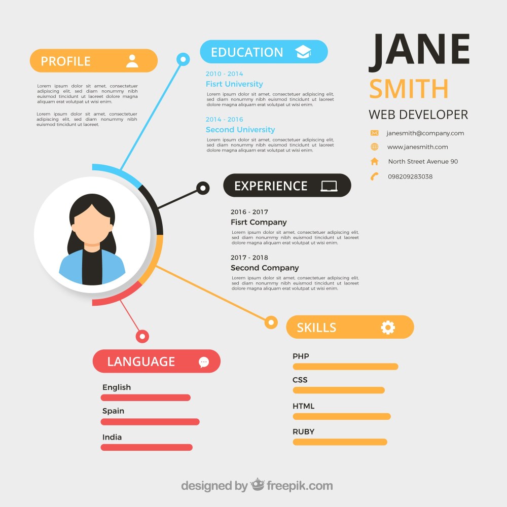 Modern resume template