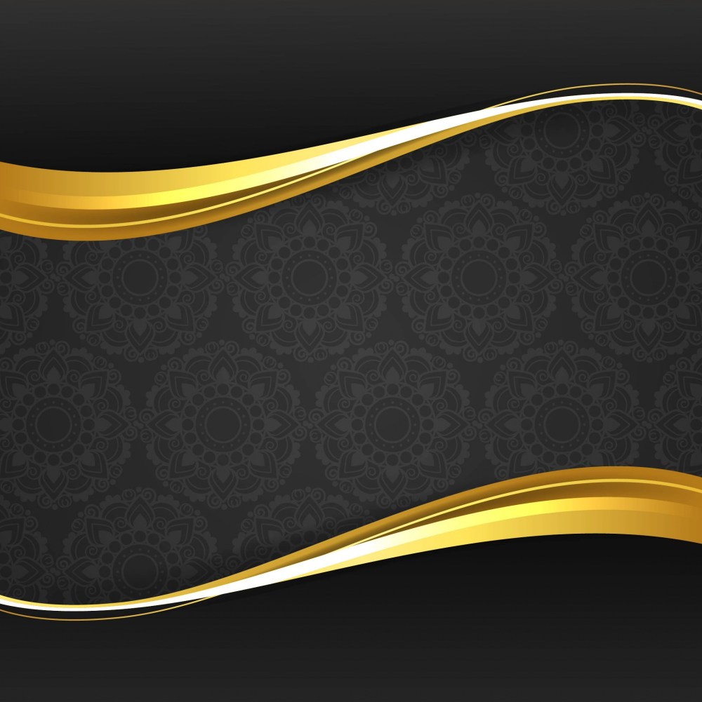 Modern stylish golden wave background