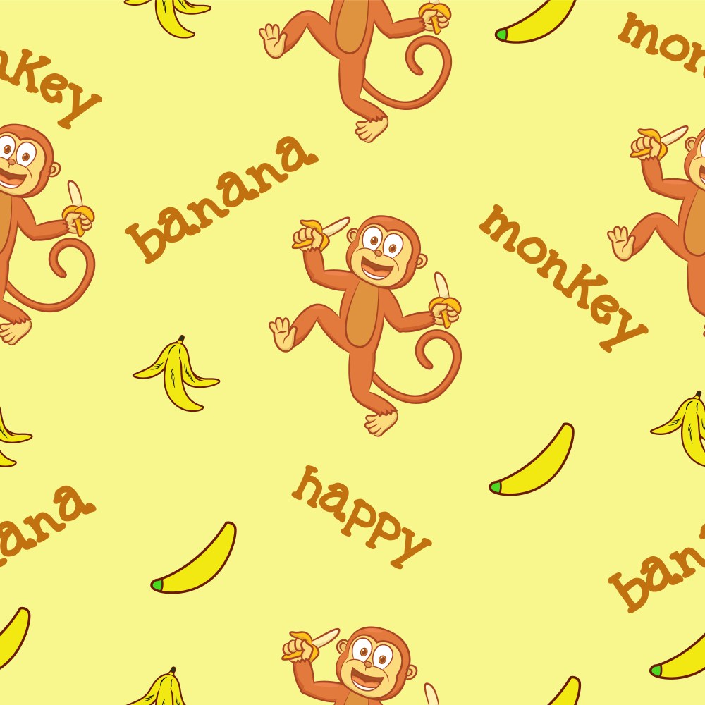 Monkey pattern background