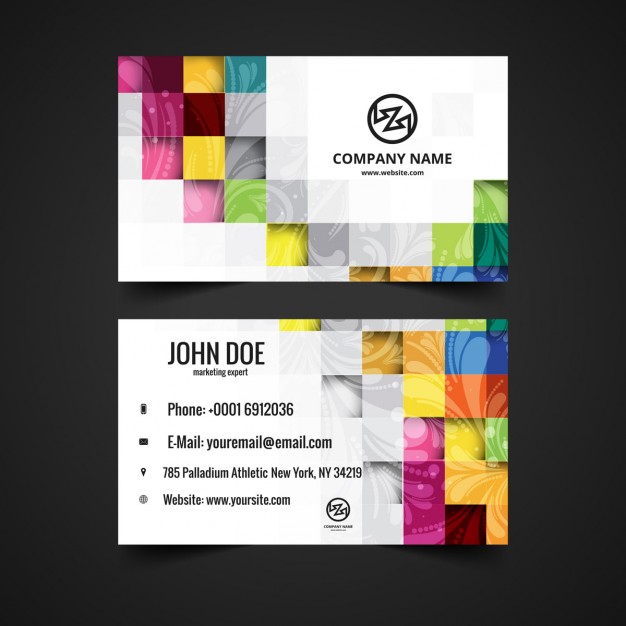 Mosaical visiting card