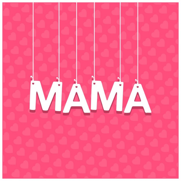 Mother day hanging typography