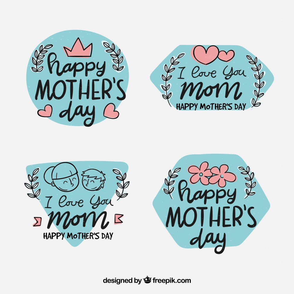 Mother's day label collection