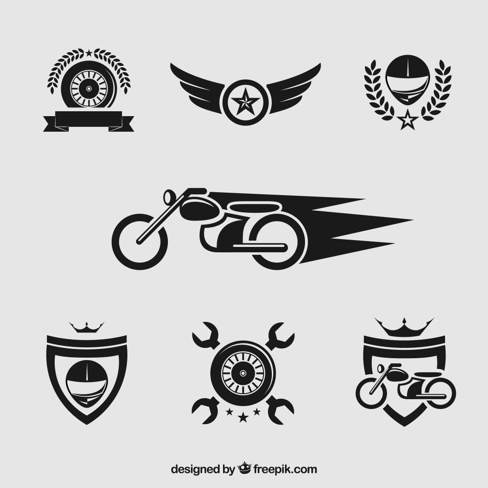 Motorcycle badges