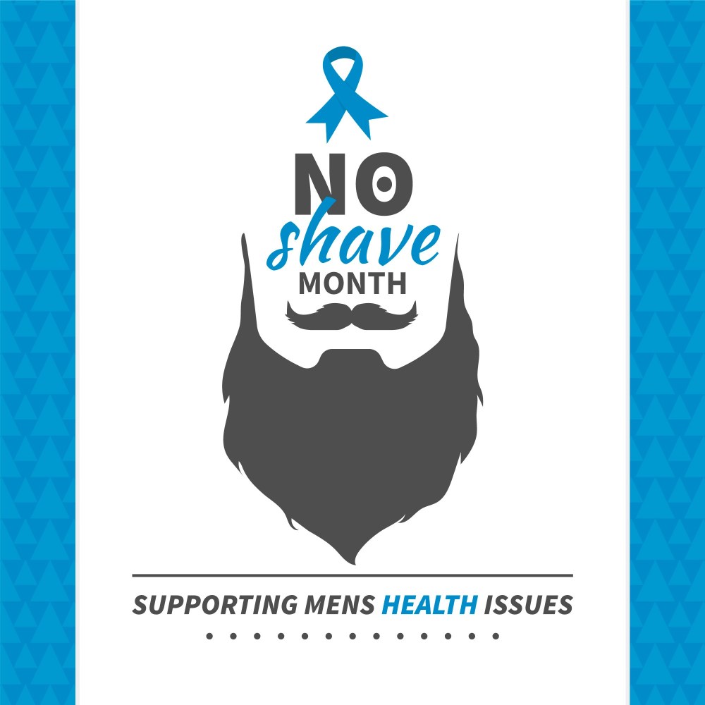 Movember background in vintage style