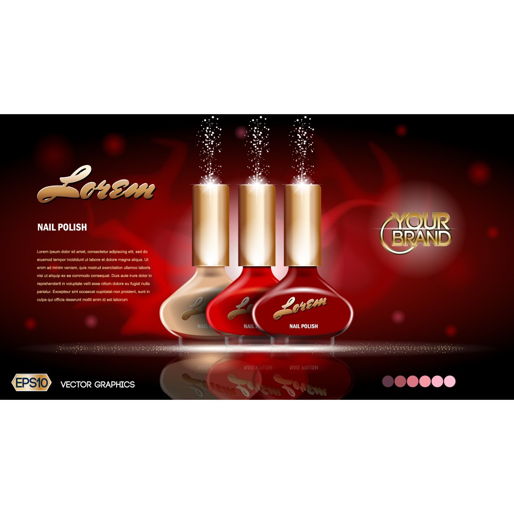 Nail polish background design