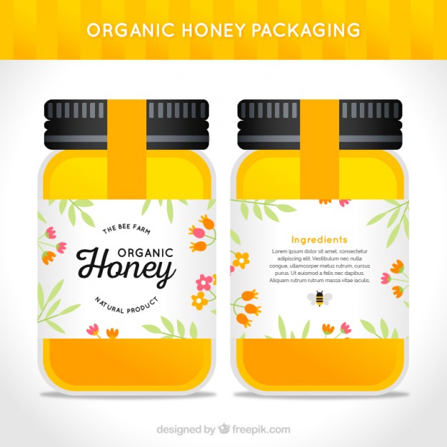 Nice pack of organic honey jar