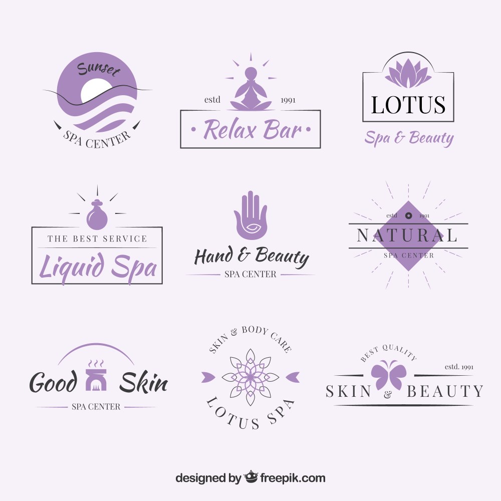 Nice spa logotype templates