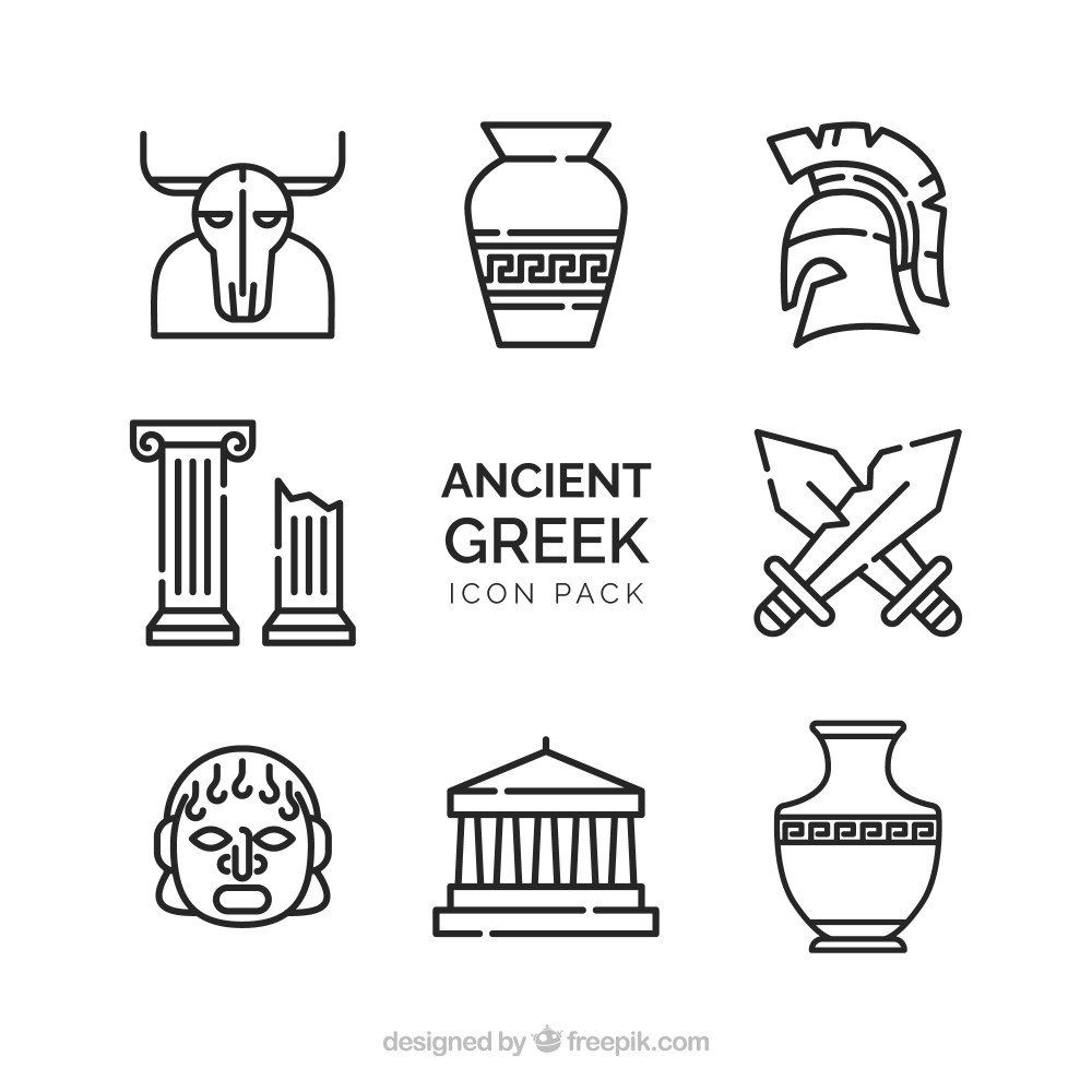 old vector pack of ancient greek designs