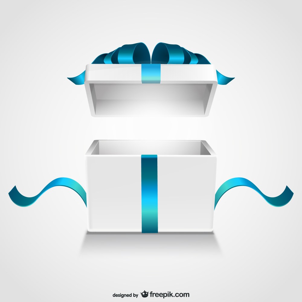 Open gift box