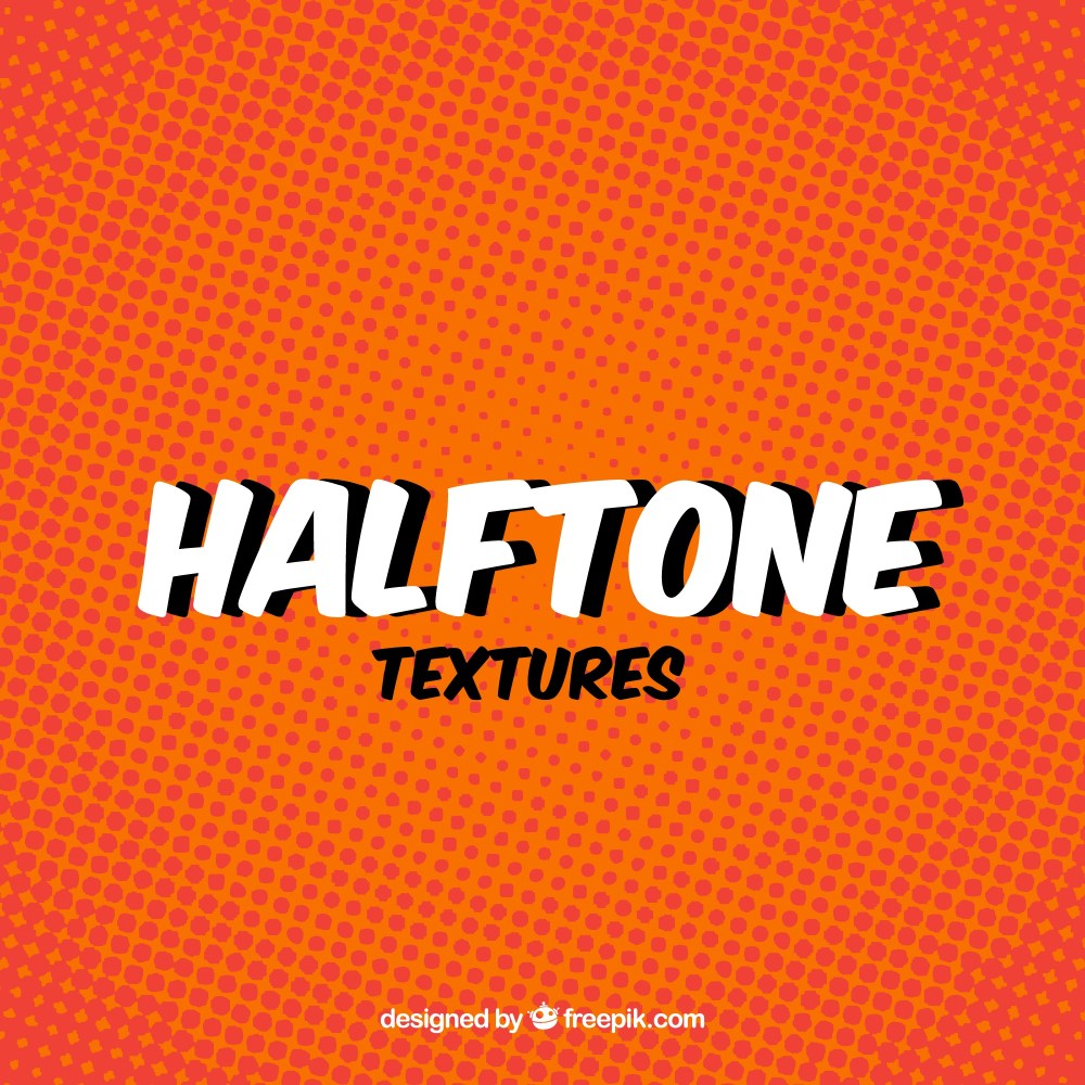 Orange background of halftone 