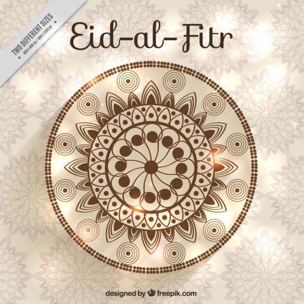 Ornamental eid al fitr background
