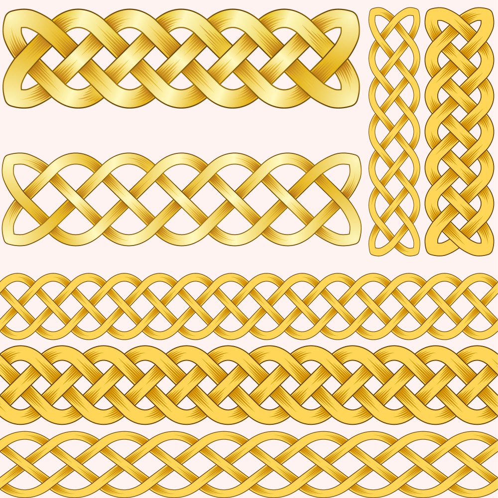 Ornamental gold chains