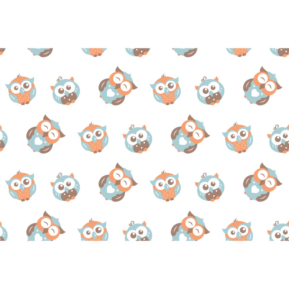 Owls pattern background