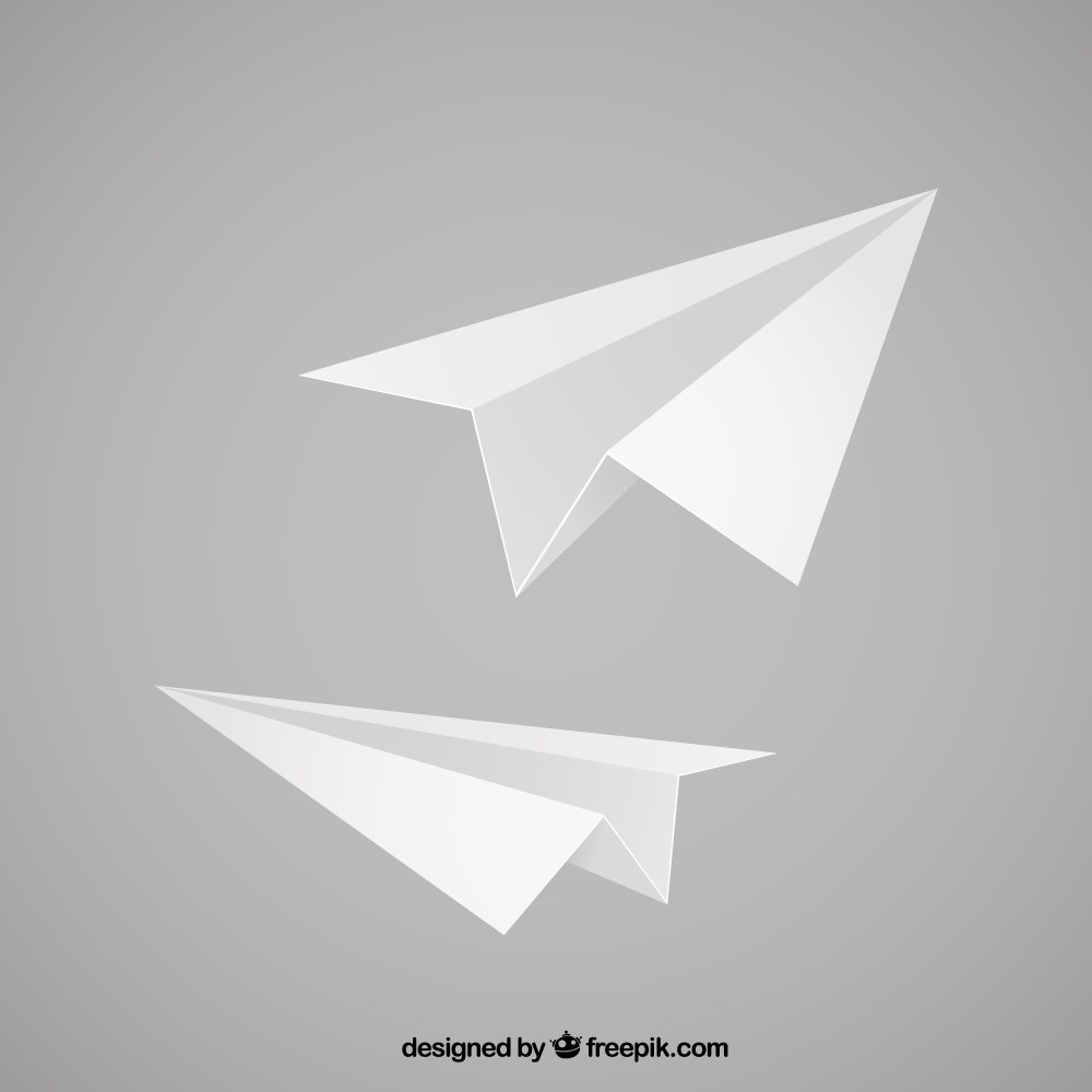 Paper airplanes illustration
