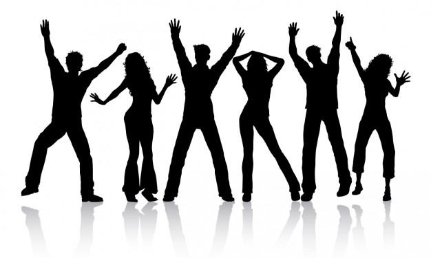 People Dancing Silhouette