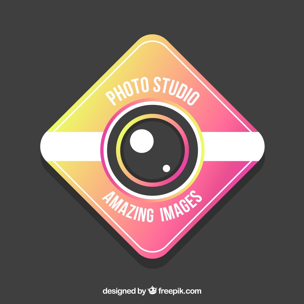 Photography logo with gradient colors