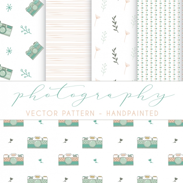 Photography patterns collection