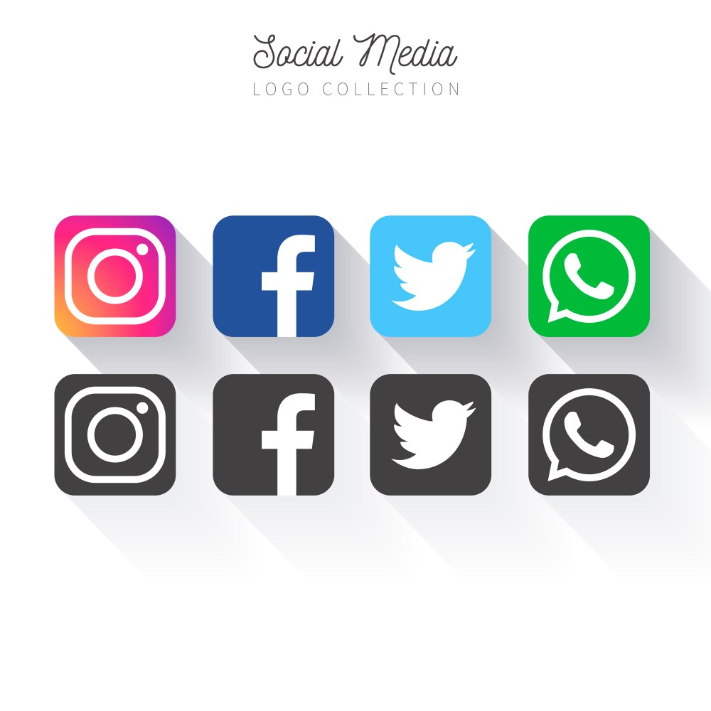 Popular Social Media logo collection