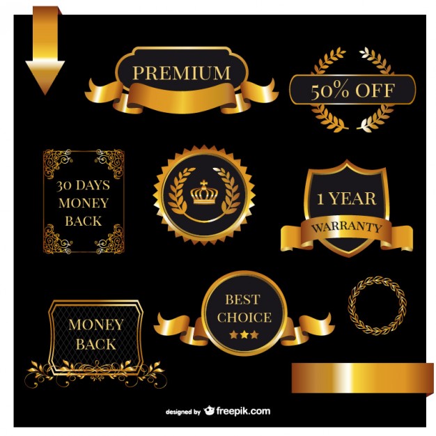 Premium warranty labels pack