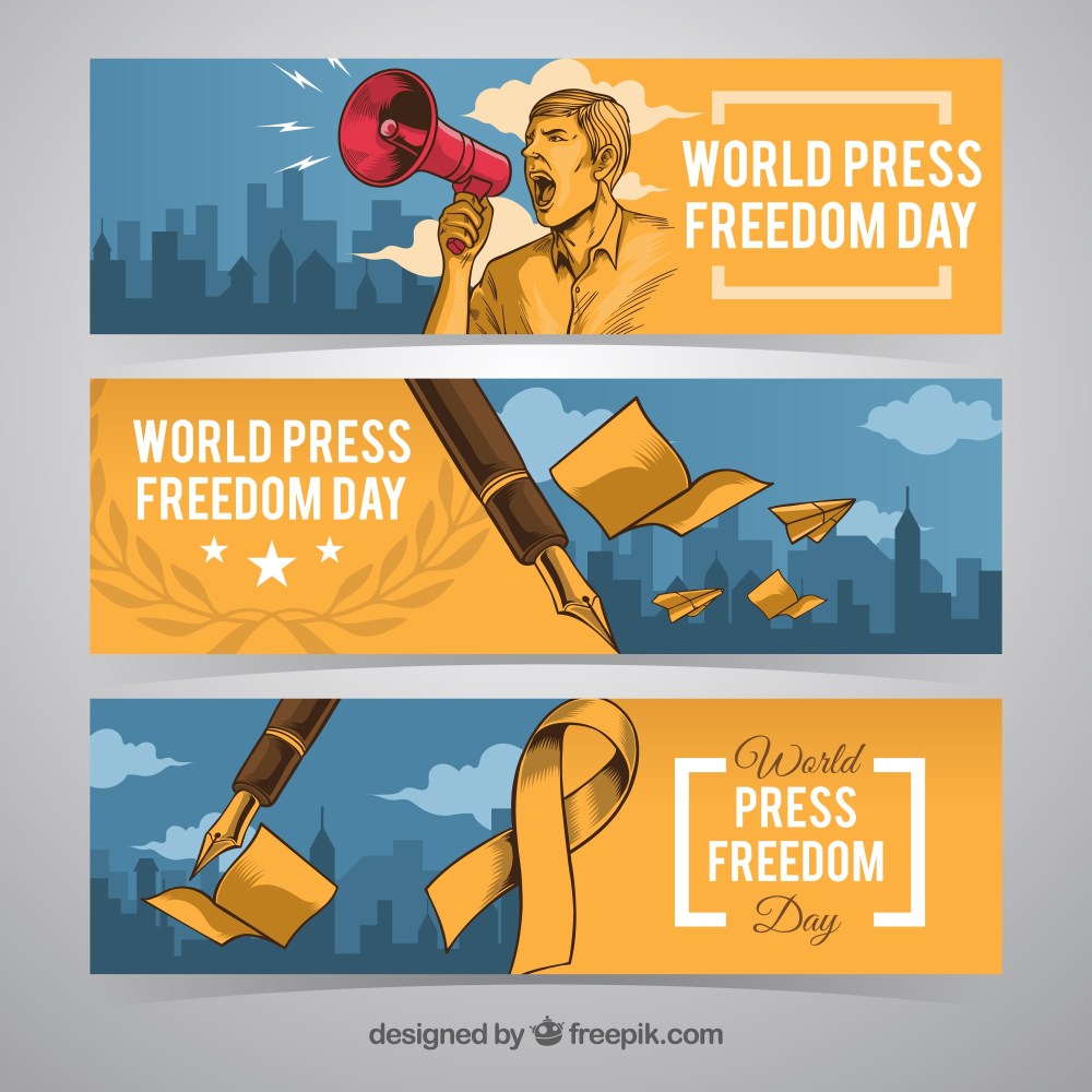 Press freedom day banners